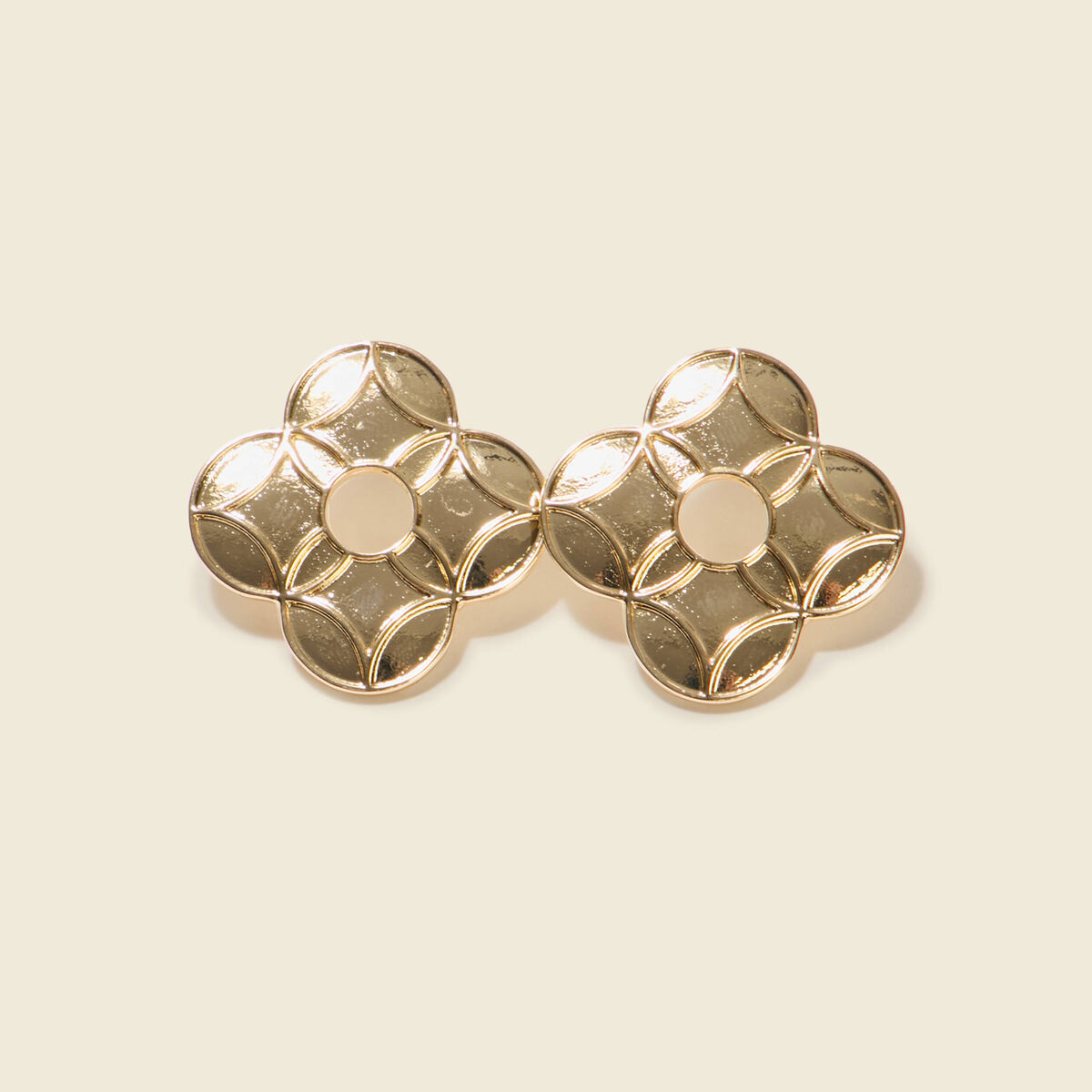 Boucles d'oreilles couleur or femme