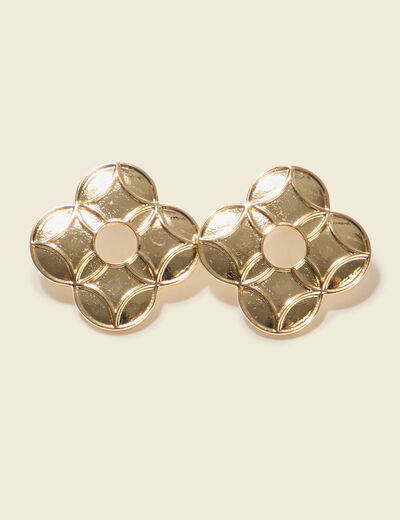 Boucles d'oreilles couleur or femme