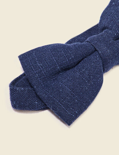 Noeud de papillon bleu foncé homme