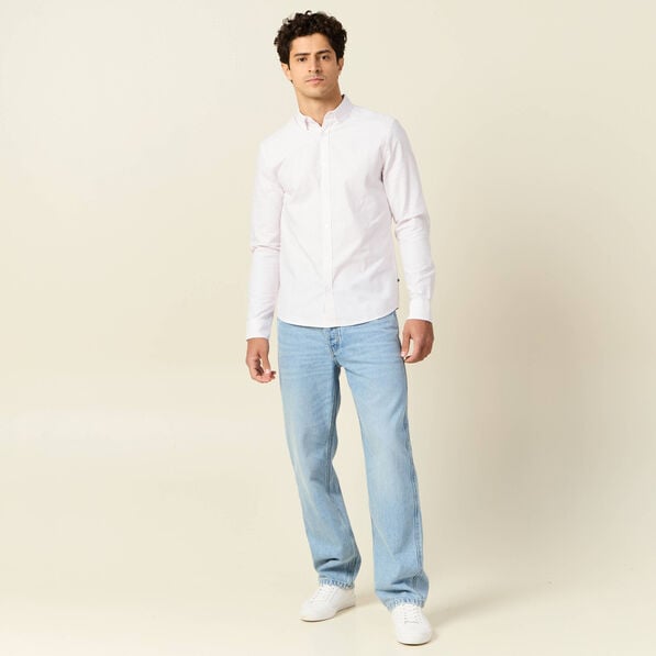 chemise manches longues rose pastel homme Chemise manches longues rose pastel homme