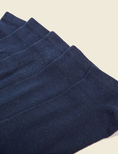 Lot 5 paires chaussettes bleu marine homme