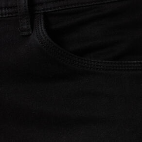 Jeans straight 5 poches denim noir homme