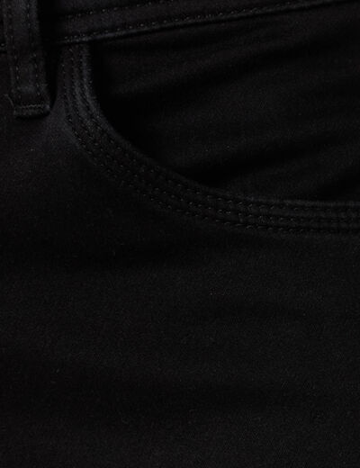 Jeans straight 5 poches denim noir homme