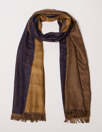 Foulard jaune moutarde homme