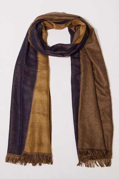 Foulard jaune moutarde homme