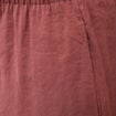 Pantalon large taille standard fluide marron cognac femme
