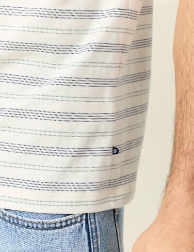 T-shirt manches courtes ecru homme