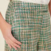 Short droit vert menthe femme