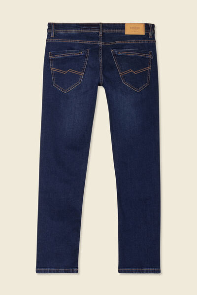 Jeans slim éco-responsable denim brut homme