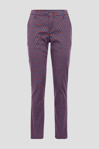Pantalon chino Instinct noir femme