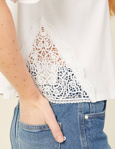 T-shirt éco-responsable blanc femme