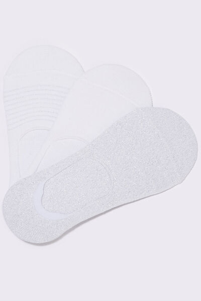 Lot 3 paires socquettes blanc femme