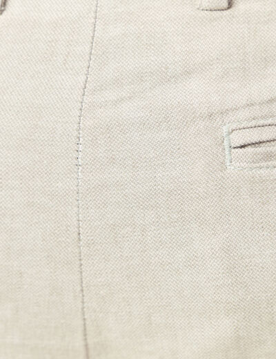 Pantalon chino longueur 32 avec ceinture gris homme