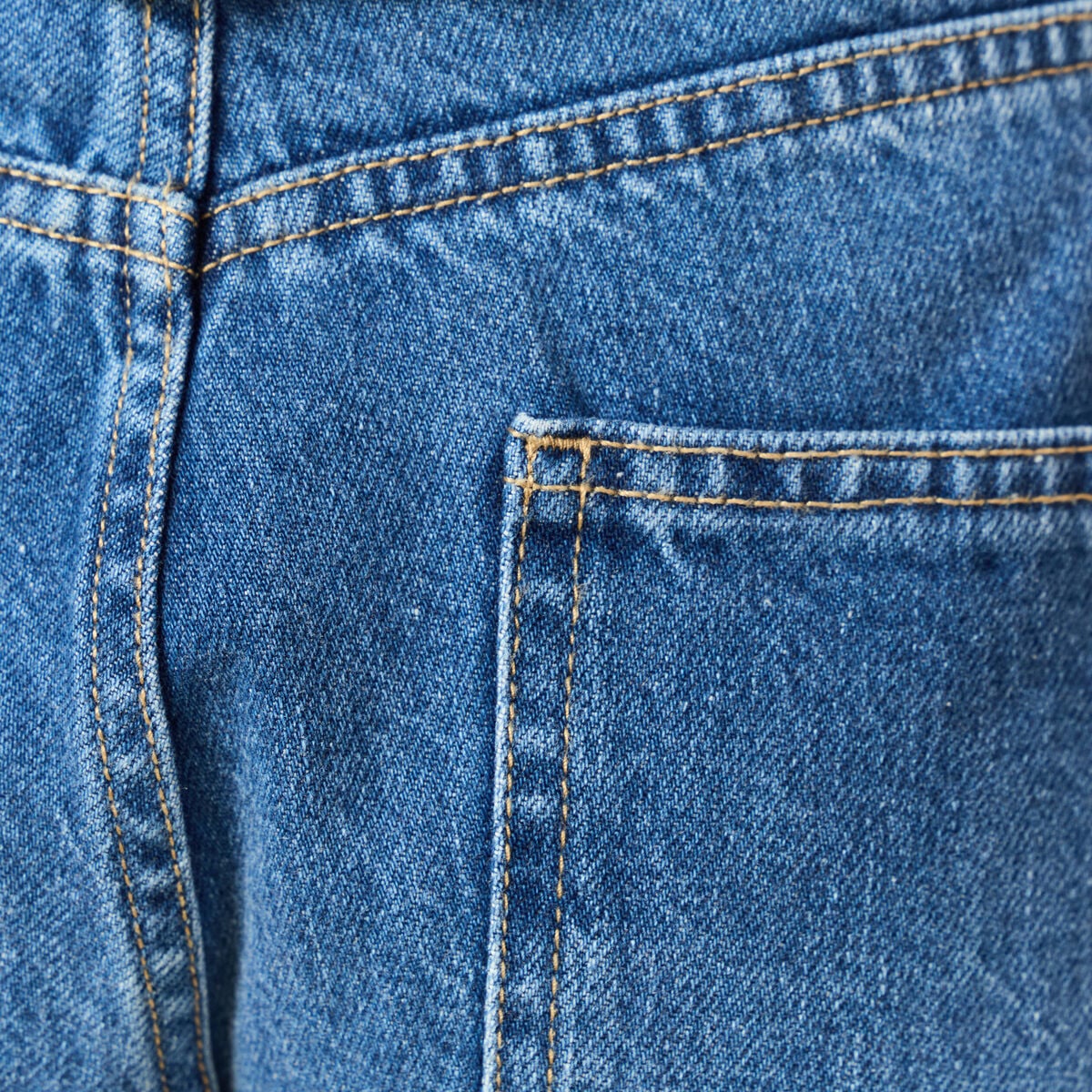Jeans wide large taille haute denim stone femme