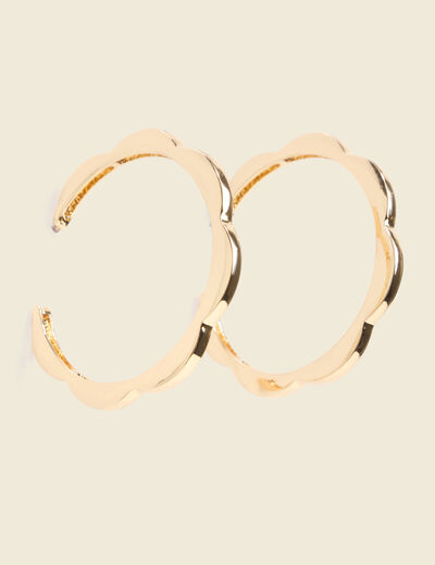 Boucles d'oreilles couleur or femme