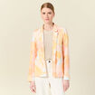 Veste blazer éco-responsable orange clair femme