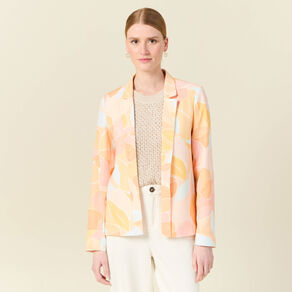 Veste blazer éco-responsable orange clair femme