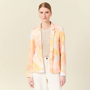 veste blazer eco responsable orange clair femme Veste blazer éco-responsable orange clair femme