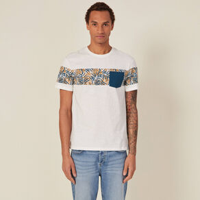 T-shirt manches courtes beige homme