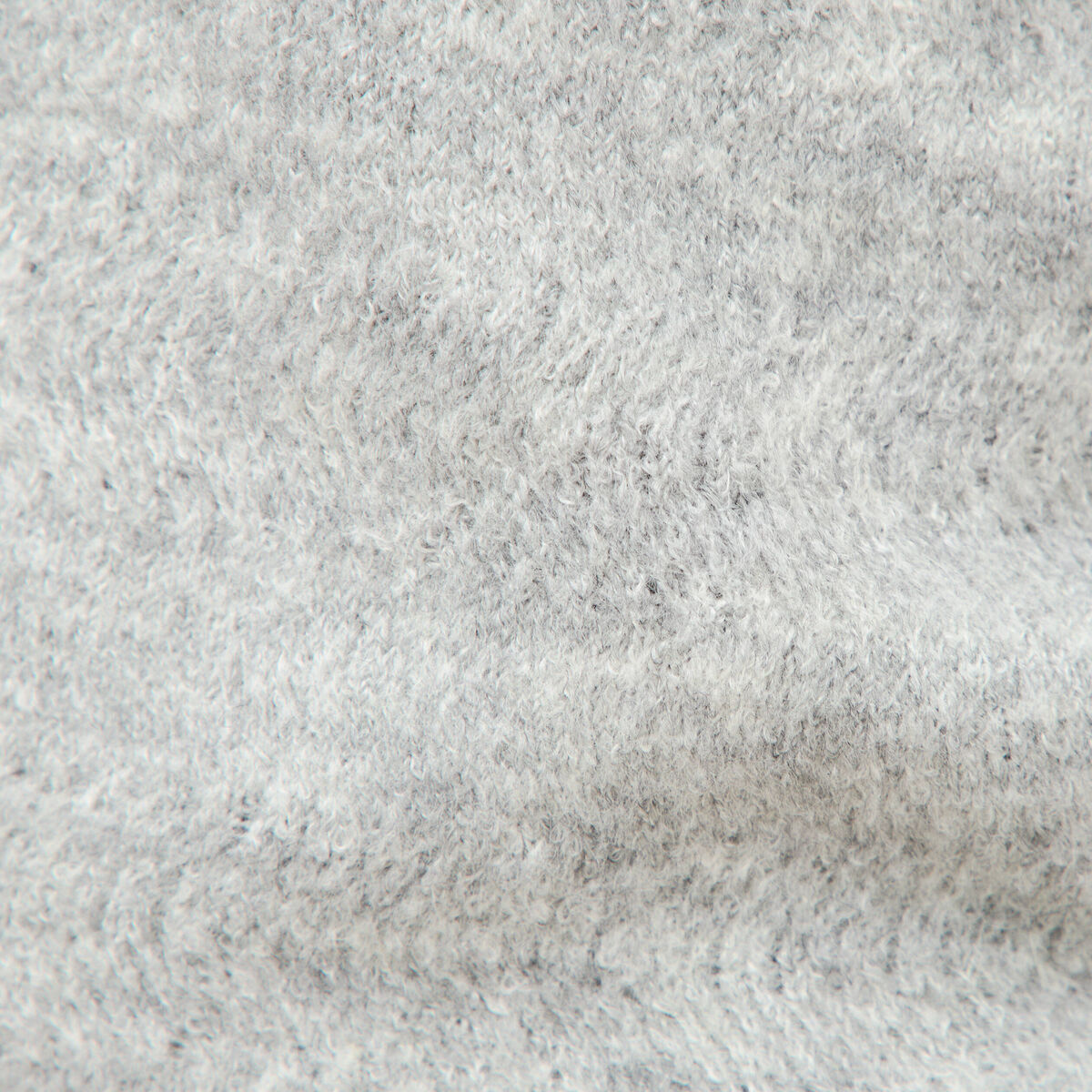 Pull manches longues col bateau gris femme