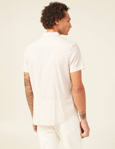 Chemise manches courtes blanc homme
