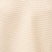 Pull col bateau manches courtes ivoire femme
