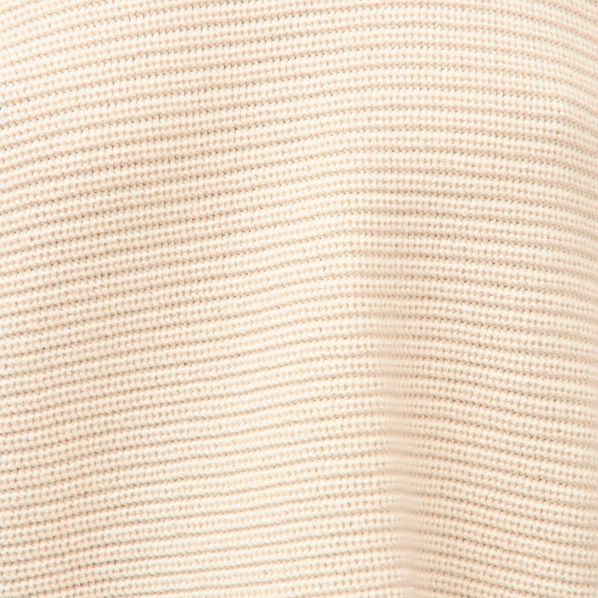 Pull col bateau manches courtes ivoire femme