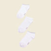 Lot 3 paires chaussettes ecru femme