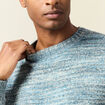 Pull manches longues gris foncé homme
