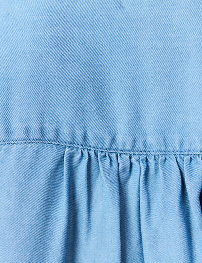 Blouse manches longues denim stone femme