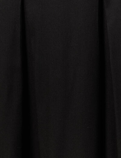 Jupe longue évasée noir femme
