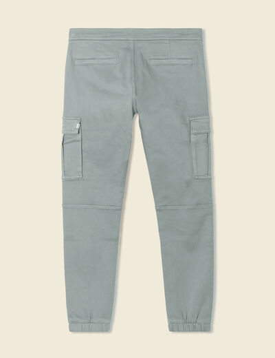 Pantalon battle bas resserré bleu gris homme