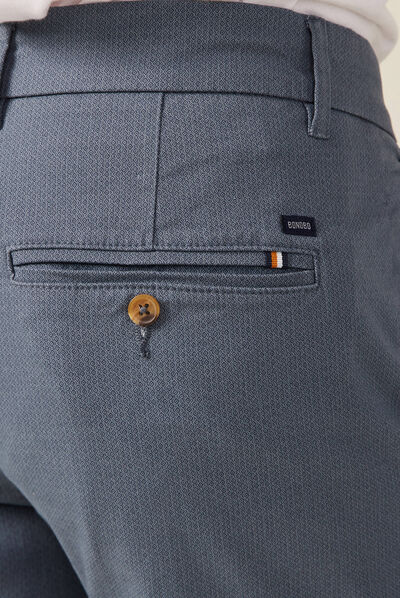 Pantalon slim Instinct chino bleu gris homme