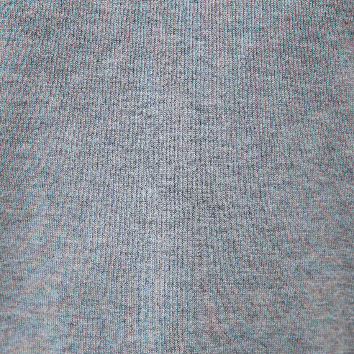 Pull droit col rond manches longues gris clair femme