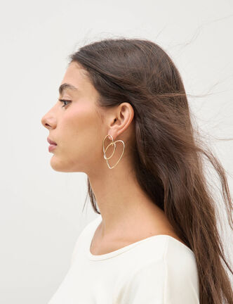Boucles d'oreilles couleur or femme