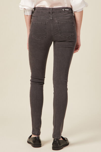 Jeans Lou - jegging gris foncé femme