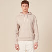 Sweat capuche éco-responsable gris homme