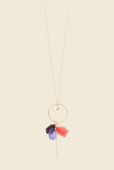 Collier avec pendentif couleur or femme