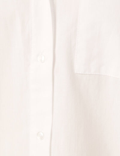 Chemise manches longues blanc femme