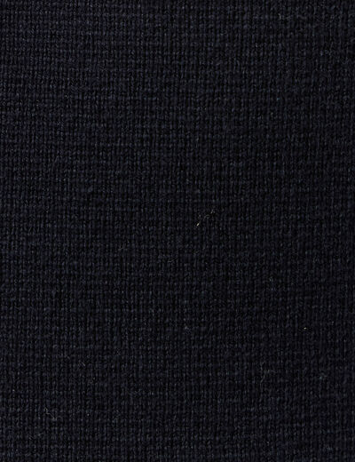 Pull manches longues bleu marine homme