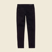 Jeans skinny zipp&eacute; denim noir femme
