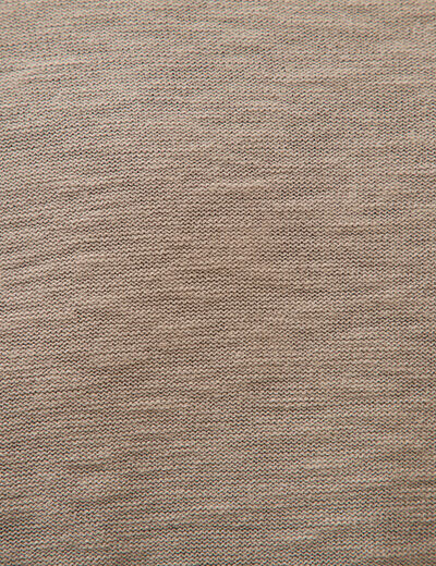 Pull manches longues taupe homme