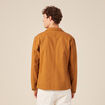 Blouson zippé droit camel homme