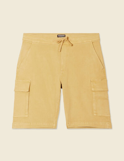 Bermuda éco-responsable beige homme
