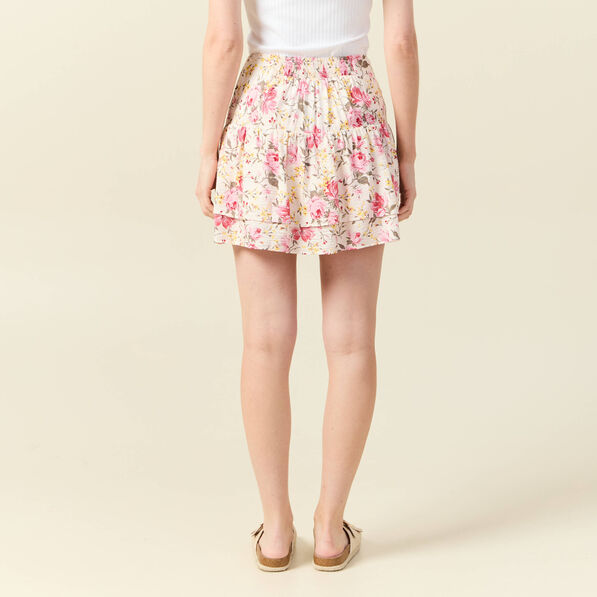 jupe evasee blanc femme Jupe évasée blanc femme