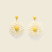 Boucles d'oreilles jaune clair femme