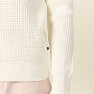 Pull manches longues col rond ecru homme