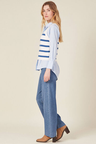 Pull éco-responsable ecru femme