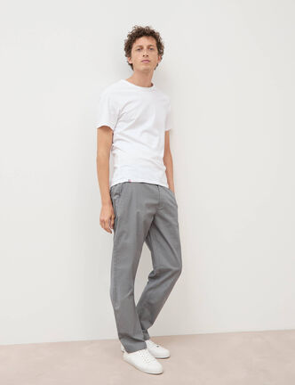 Pantalon regular longueur 32 gris homme