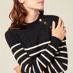Robe pull éco-responsable noir femme